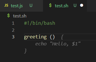 bash file